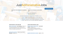 Desktop Screenshot of justadministrativejobs.com