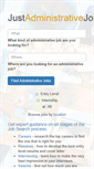 Mobile Screenshot of justadministrativejobs.com